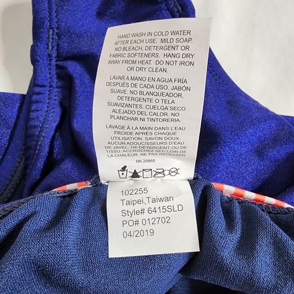 Dolfin Uglies Competition Swimsuit One Piece Revibe Hi-Shine Indigo Size 28 NWT - Picture 10 of 16